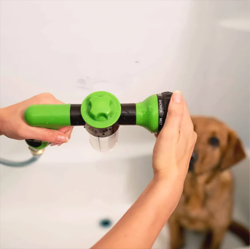 Adaptador de alta pressão - Bico Mangueira para banho de cachorro - Pistola 8 modos Ajustável